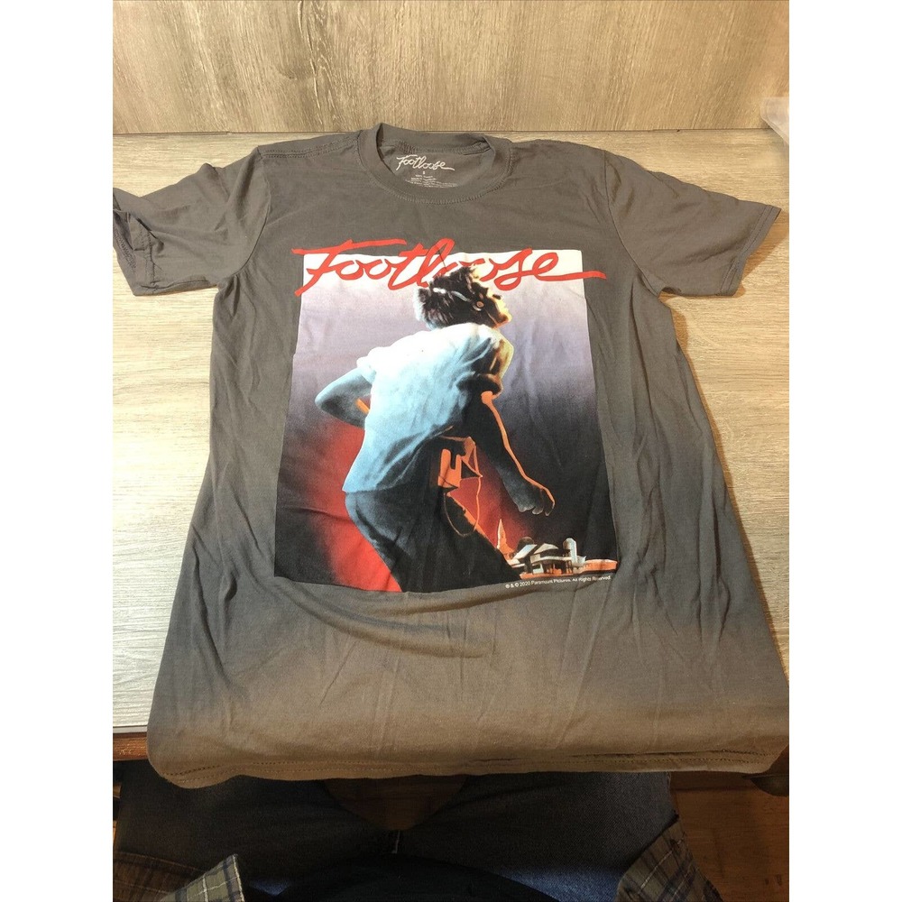 Foot Loose Adult Unisex Small T Shirt Gray Short Sleeve Tee